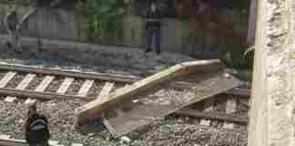 Cedimento cavalcavia, ripreso regolarmente il traffico ferroviario