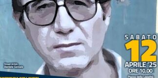 Inaugurazione del murale in memoria di Franco Marcone, simbolo della lotta alla mafia